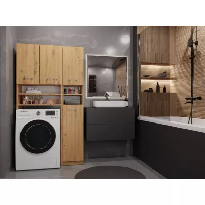 Koupelnová skříňka nad pračku RISTO 3 - dub artisan