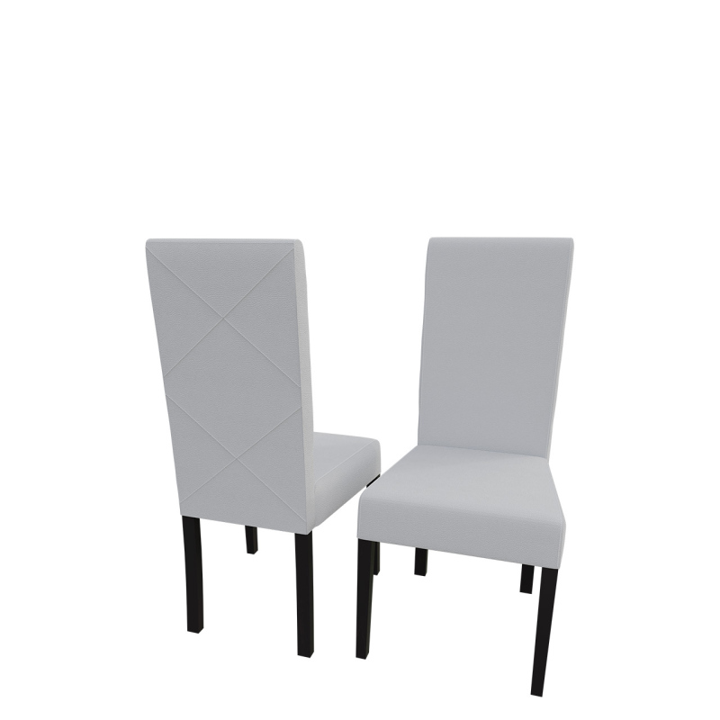 VÝPRODEJ - Jídelní židle MOVILE 4 - wenge / bílá ekokůže