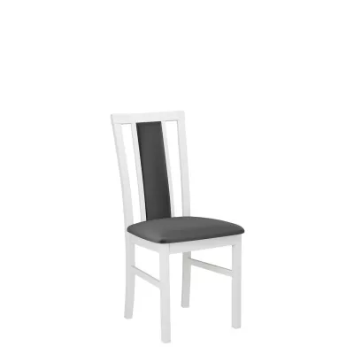 Židle ke kuchyňskému stolu FRATONIA 4 - bílá / tmavá šedá