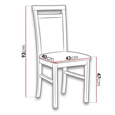 Kuchyňská židle FRATONIA 3 - ořech / tmavá šedá