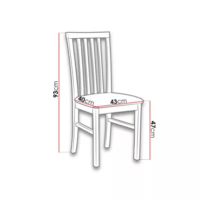Židle k jídelnímu stolu FRATONIA 1 - bílá / béžová