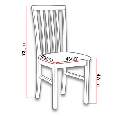 Židle k jídelnímu stolu FRATONIA 1 - černá / tmavá šedá