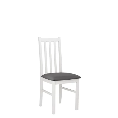 Čalouněná židle do jídelny EDON 10 - bílá / tmavá šedá