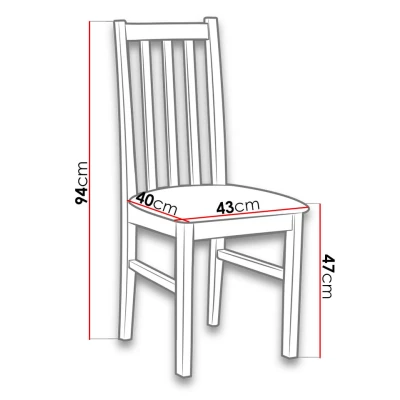 Čalouněná židle do jídelny EDON 10 - černá / béžová