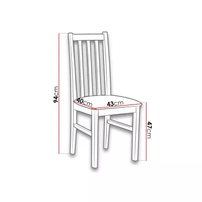 Čalouněná židle do jídelny EDON 10 - černá / béžová