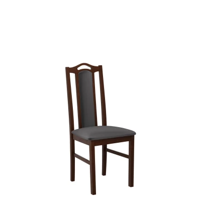 Židle do jídelny EDON 9 - ořech / tmavá šedá