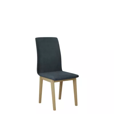 Čalouněná židle do kuchyně ADKINS 1 - dub sonoma / námořnická modrá