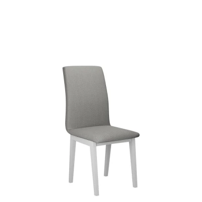 Čalouněná židle do kuchyně ADKINS 1 - bílá / šedá