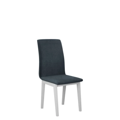 Čalouněná židle do kuchyně ADKINS 1 - bílá / námořnická modrá