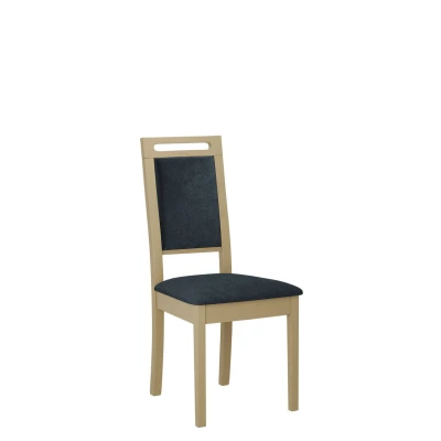 Čalouněná židle do jídelny ENELI 15 - dub sonoma / námořnická modrá