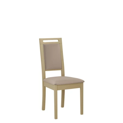 Čalouněná židle do jídelny ENELI 15 - dub sonoma / béžová