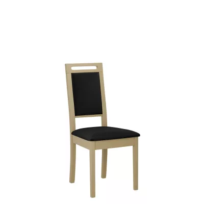 Čalouněná židle do jídelny ENELI 15 - dub sonoma / černá