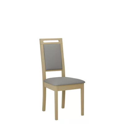 Čalouněná židle do jídelny ENELI 15 - dub sonoma / šedá