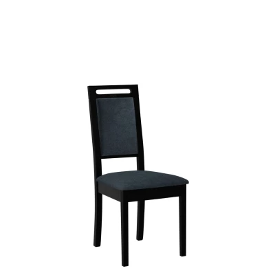 Čalouněná židle do jídelny ENELI 15 - černá / námořnická modrá