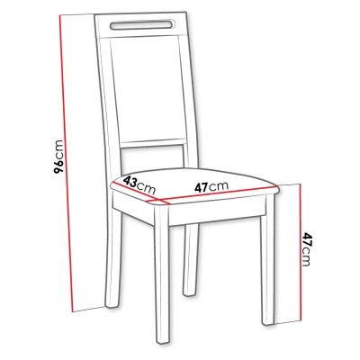 Čalouněná židle do jídelny ENELI 15 - černá / tmavá šedá