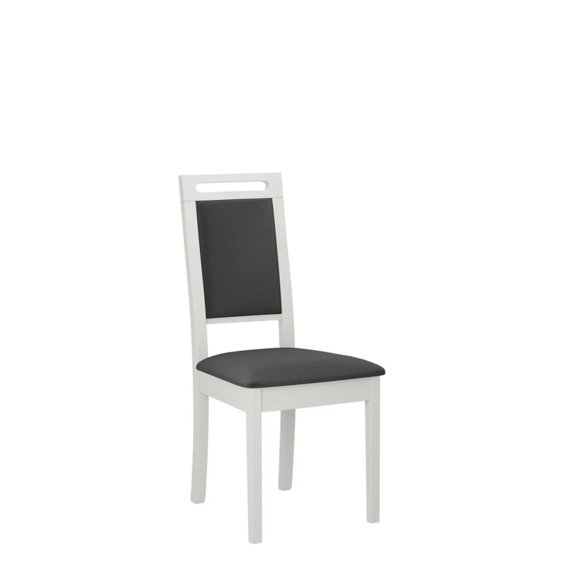 Čalouněná židle do jídelny ENELI 15 - bílá / tmavá šedá