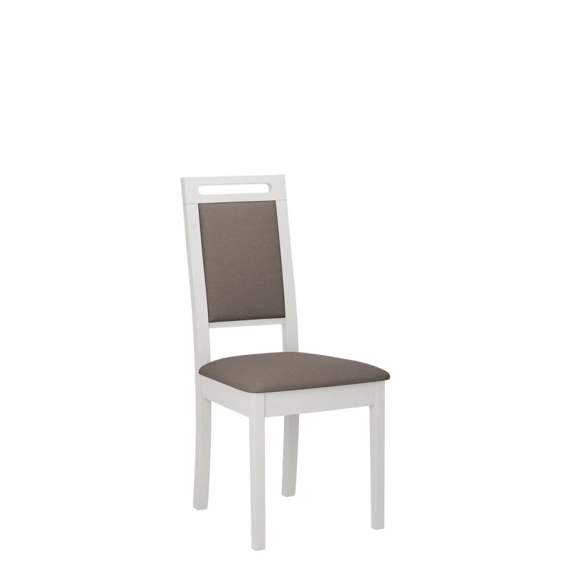 Čalouněná židle do jídelny ENELI 15 - bílá / hnědá 1