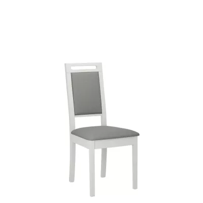 Čalouněná židle do jídelny ENELI 15 - bílá / šedá