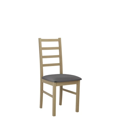 Dřevěná jídelní židle s látkovým potahem DANBURY 8 - dub sonoma / tmavá šedá