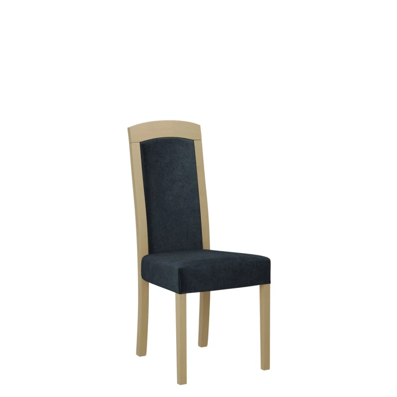 Jídelní židle čalouněným sedákem ENELI 7 - dub sonoma / námořnická modrá