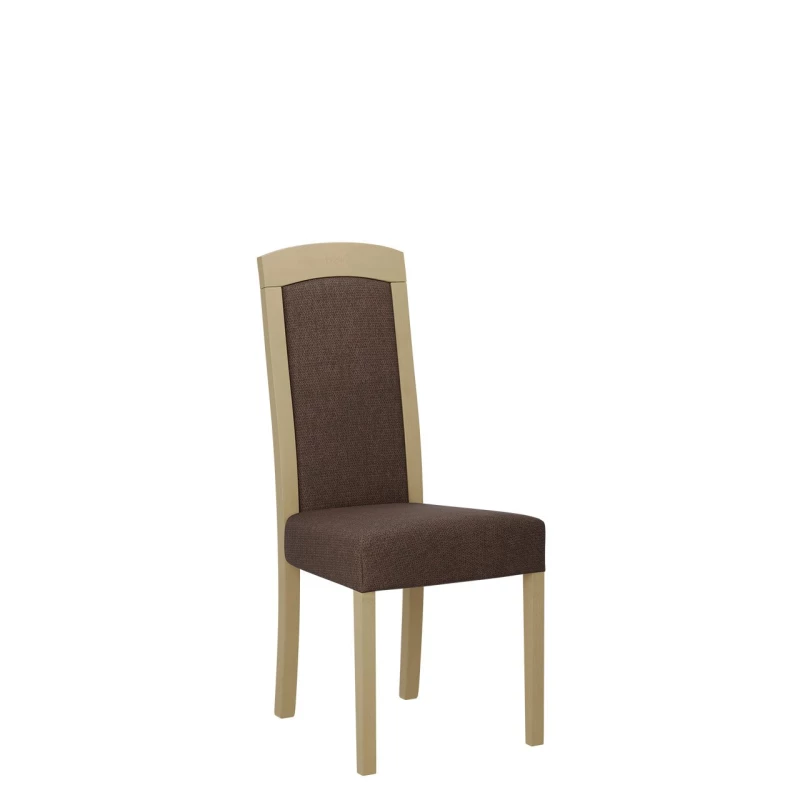 Jídelní židle čalouněným sedákem ENELI 7 - dub sonoma / hnědá 2