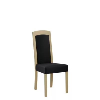Jídelní židle čalouněným sedákem ENELI 7 - dub sonoma / černá