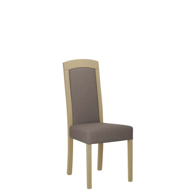 Jídelní židle čalouněným sedákem ENELI 7 - dub sonoma / hnědá 1