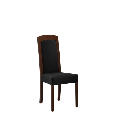 Jídelní židle čalouněným sedákem ENELI 7 - ořech / černá