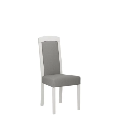 Jídelní židle čalouněným sedákem ENELI 7 - bílá / šedá