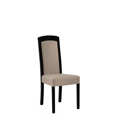 Jídelní židle čalouněným sedákem ENELI 7 - černá / béžová