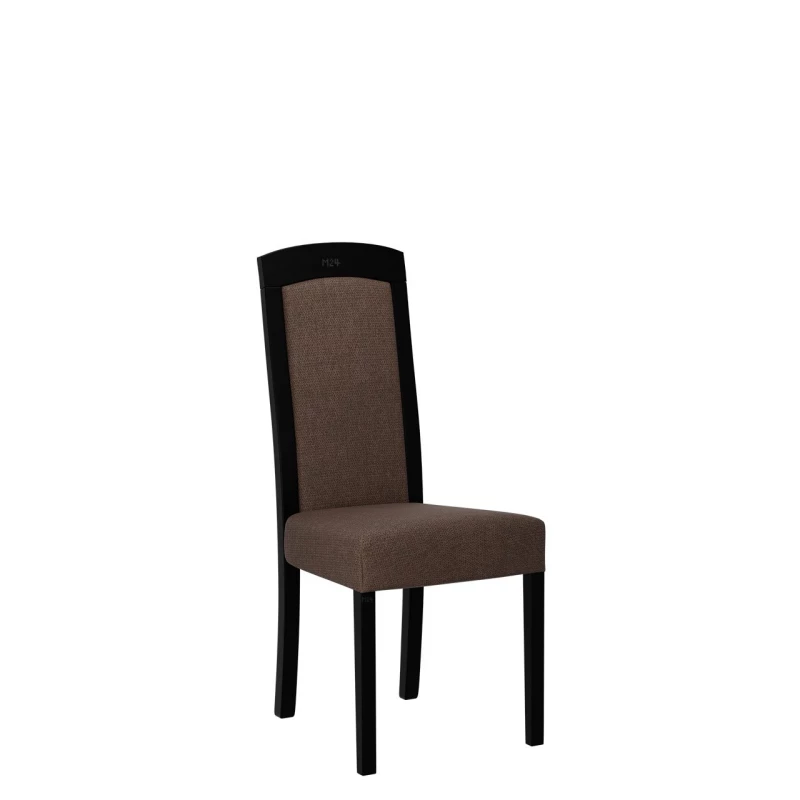 Jídelní židle čalouněným sedákem ENELI 7 - černá / hnědá 2