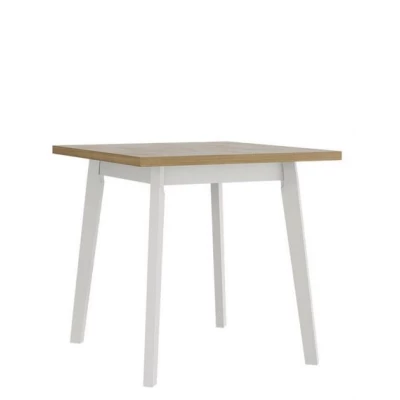 Jídelní stůl 80x80 cm AMES 1 - dub sonoma / bílý