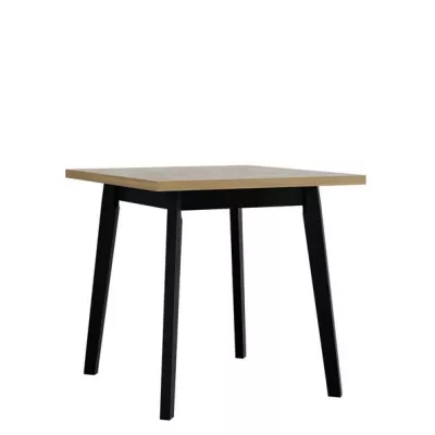 Jídelní stůl 80x80 cm AMES 1 - dub sonoma / černý