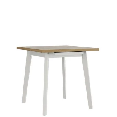 Rozkládací jídelní stůl 80x80 cm AMES 2 - dub sonoma / bílý