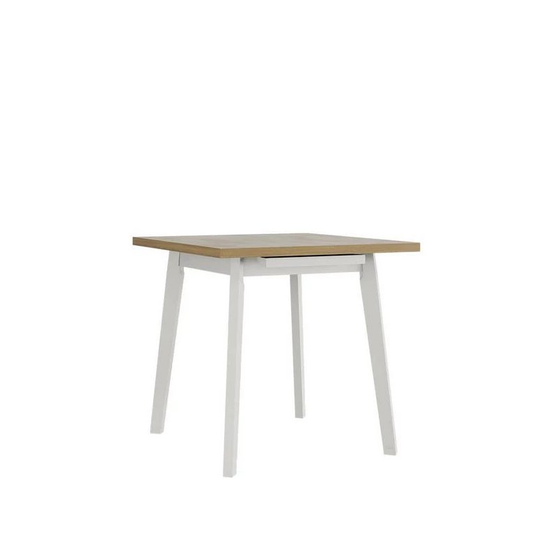 Rozkládací jídelní stůl 80x80 cm AMES 2 - dub sonoma / bílý
