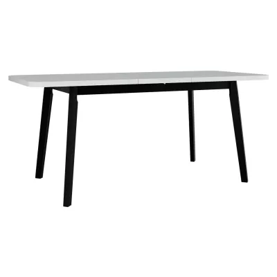 Rozkládací stůl do jídelny 140x80 cm AMES 6 - bílý / černý