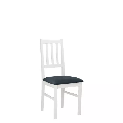 Židle do kuchyně EDON 4 - bílá / námořnická modrá