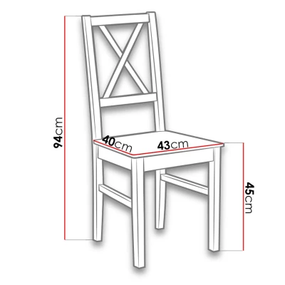 Jídelní židle DANBURY 10 - černá