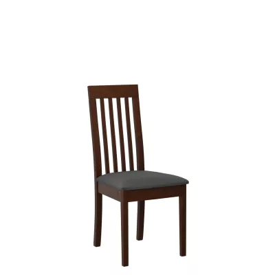 Kuchyňská čalouněná židle ENELI 9 - ořech / tmavá šedá