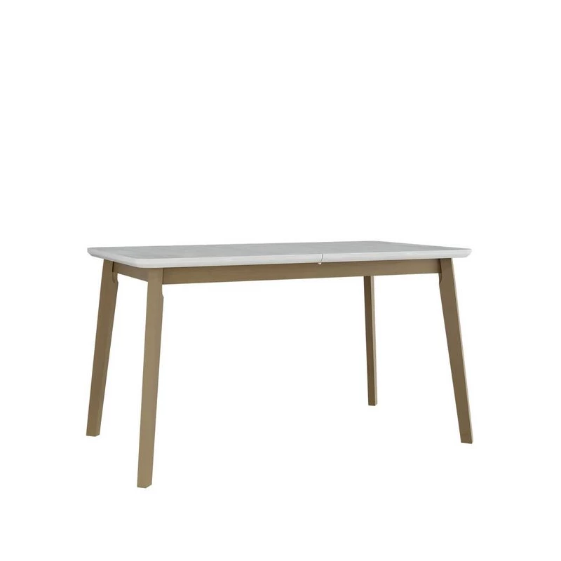 Rozkládací stůl do jídelny 140x80 cm ANGLETON 7 - bílý / dub sonoma