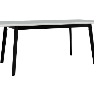 Rozkládací stůl do jídelny 160x90 cm ANGLETON 8 - bílý / dub sonoma
