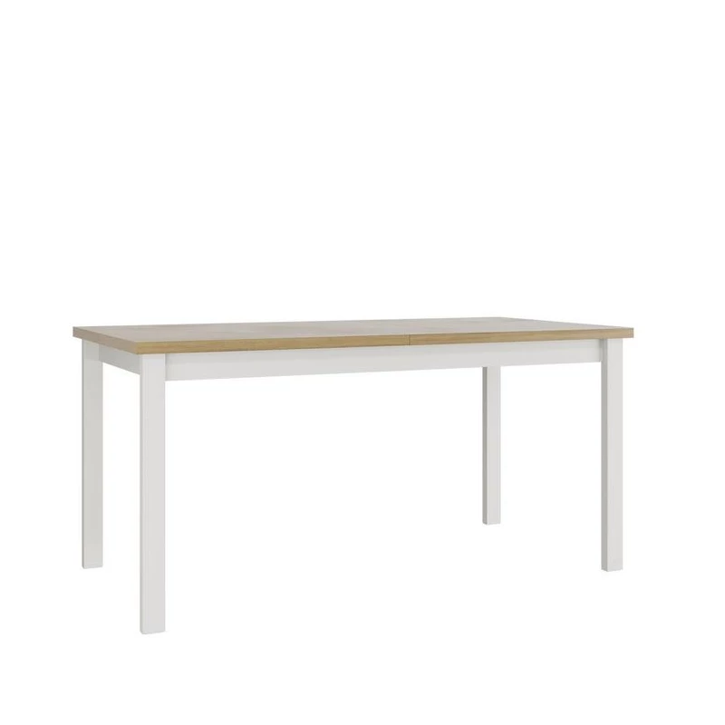 Rozkládací kuchyňský stůl 160x90 cm ELISEK 4 - dub sonoma / bílý