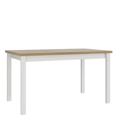 Rozkládací jídelní stůl 140x80 cm ELISEK 2 - dub sonoma / bílý