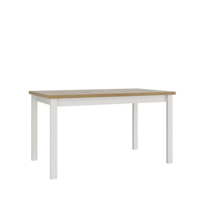 Rozkládací jídelní stůl 140x80 cm ELISEK 2 - dub sonoma / bílý