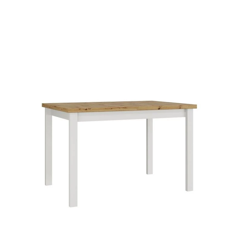 Rozkládací kuchyňský stůl 120x80 cm ELISEK 1 - dub sonoma / bílý