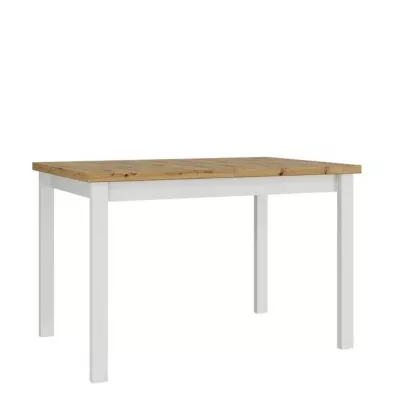 Rozkládací kuchyňský stůl 120x80 cm ELISEK 1 - dub sonoma / bílý