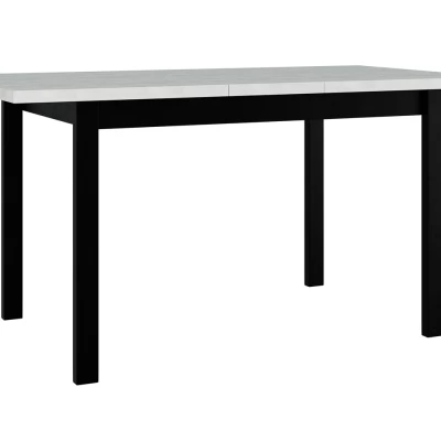Rozkládací kuchyňský stůl 120x80 cm ELISEK 1 - bílý / černý
