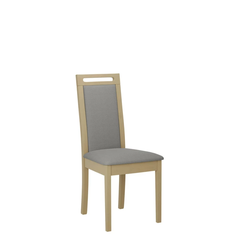 Čalouněná židle do kuchyně ENELI 6 - dub sonoma / šedá