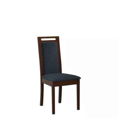 Čalouněná židle do kuchyně ENELI 6 - ořech / námořnická modrá