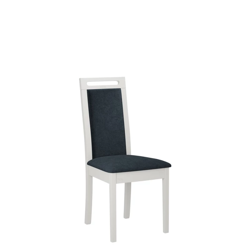 Čalouněná židle do kuchyně ENELI 6 - bílá / námořnická modrá